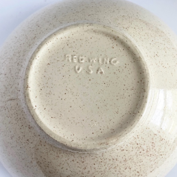 60s Large Salad Bowl Serving Dish Atomic Space Age Design By Red Wing USA - Picture 11 of 12